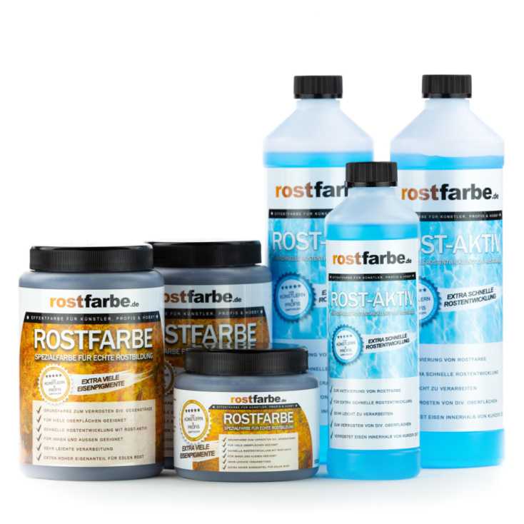 Rostfarbe Set 2x 2,5L XXL